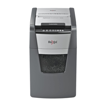 Rexel Optimum Auto+225M 225 Sheet 80 gsm P-5 Jam-Free Auto Reverse Function Micro Cut Shredder