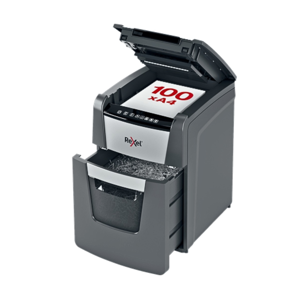 Rexel Optimum AutoFeed+ 100M Automatic Micro Cut Paper Shredder P5