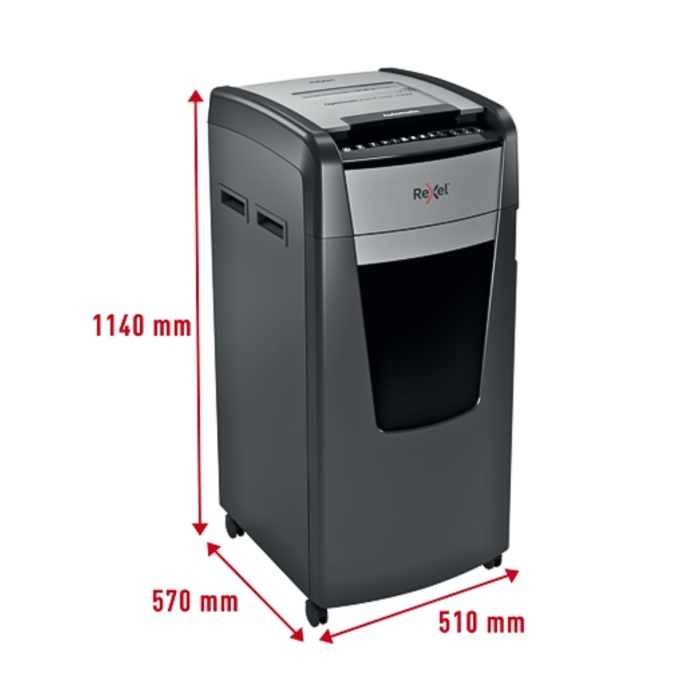 Rexel Optimum AutoFeed+ 750X Automatic Cross Cut Paper Shredder P4